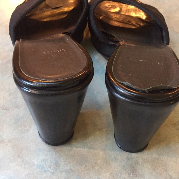 Stuart Weitzman black slides - Picture 2 of 6